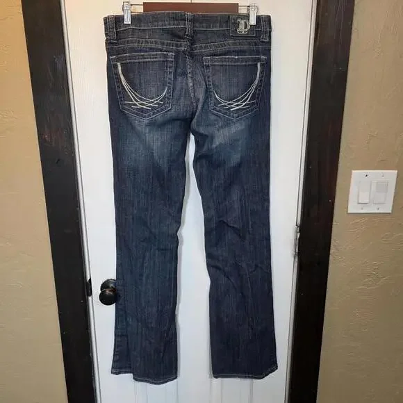 Platinum Jean Women's Dark Wash Bootcut Jeans- Size 10 Long - Picture 3 of 8